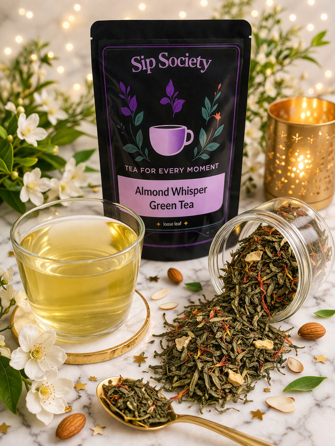Almond Whisper Green Tea
