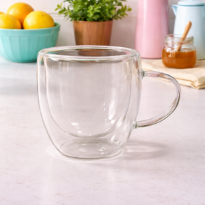 Double Wall glass Tea Cup