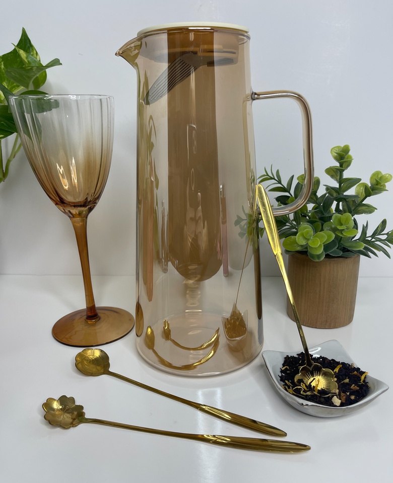Crystal Pour Ice Tea Pitcher
