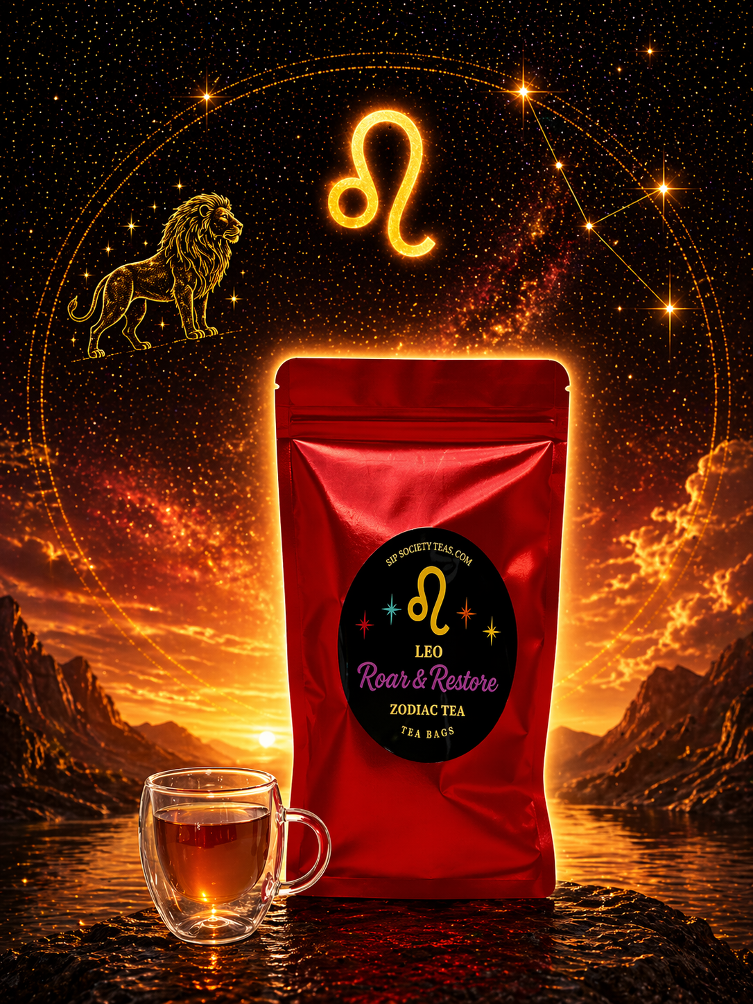 Roar & Restore Leo Zodiac Tea