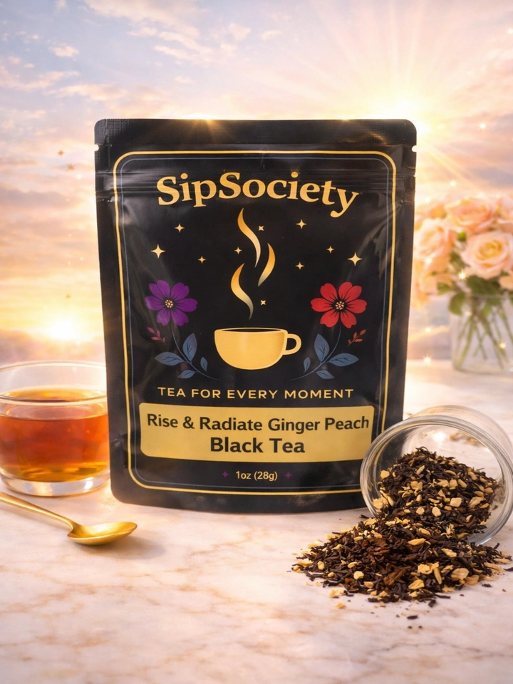 Rise and Radiate Ginger Peach Black Tea