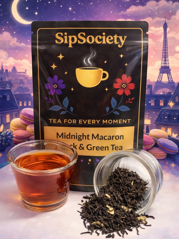 Midnight Macaron Black/Green Tea