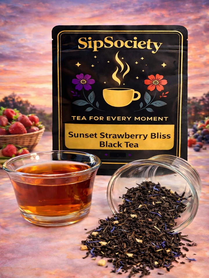 Sunset Strawberry Bliss Black Tea