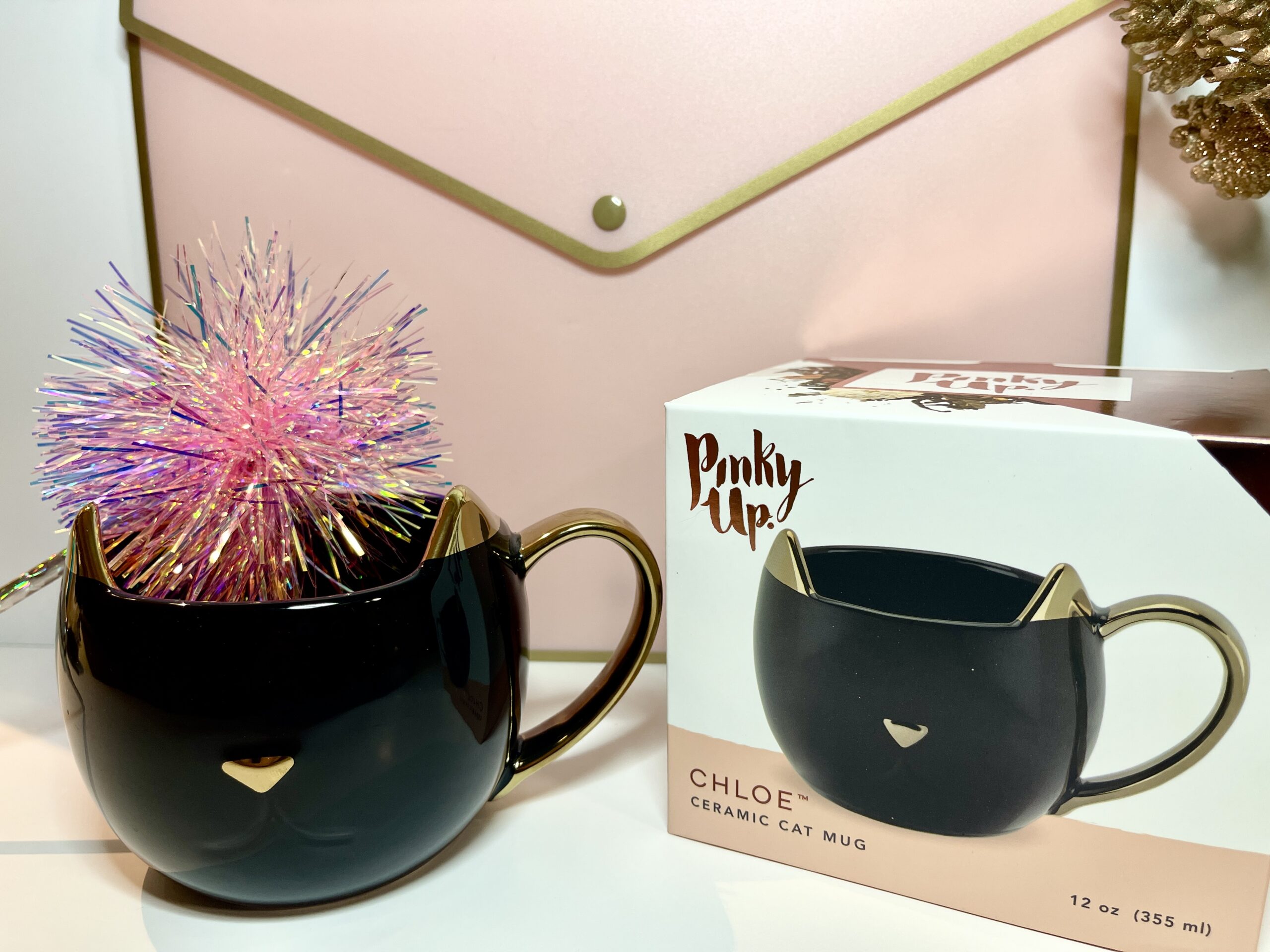 Paws & Reflect Ceramic Cat Mug