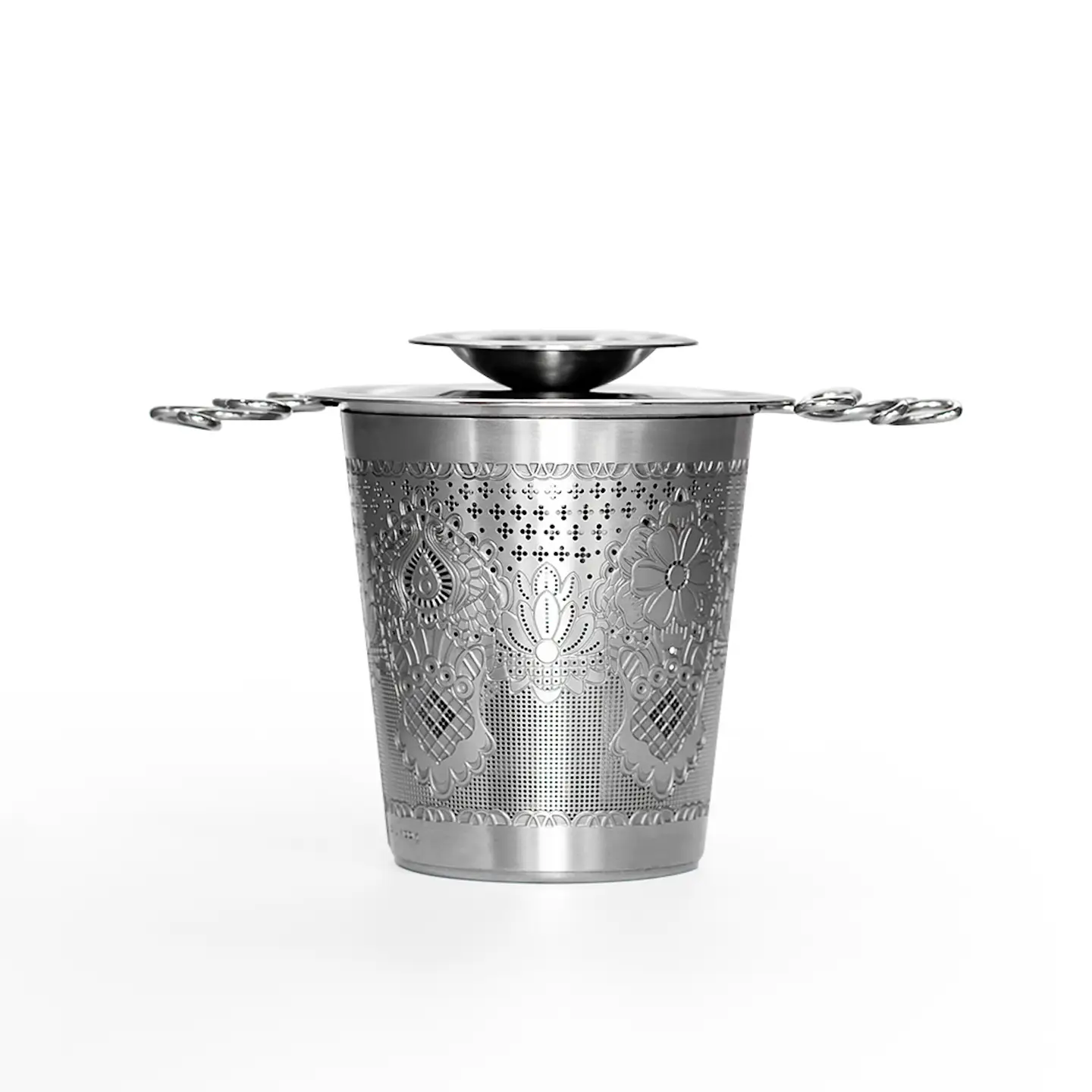 Charis Engraved Tea Infuser (Silver) - Image 5